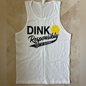 Unisex White Pickleball tank